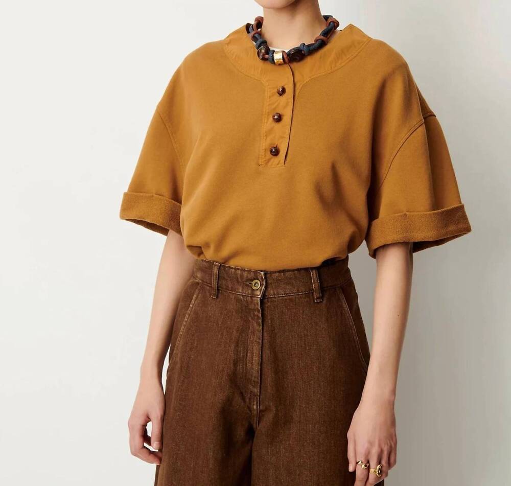 NEW SESSUN lift t-shirt in hazel